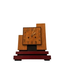 Art Deco Modernist Mantel Clock In the style of Hendrik Wouda, 1920s